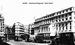 ALGER - BOULEVARD BUGEAUD - HOTEL ALETTI - 1940
